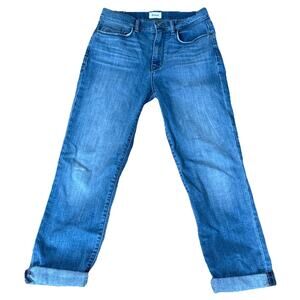Hudson Jeans Women Size 27 Blue‎ Blair High Rise Straight Denim Mid Rise Light